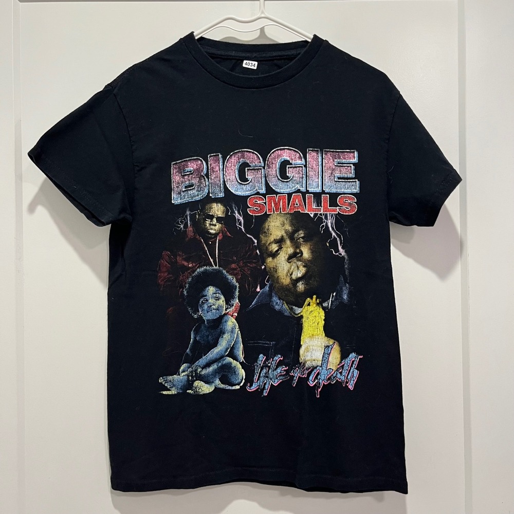 Biggie Smalls Life After Death Graphic T-Shirt Black Mens Small Notorious BIG